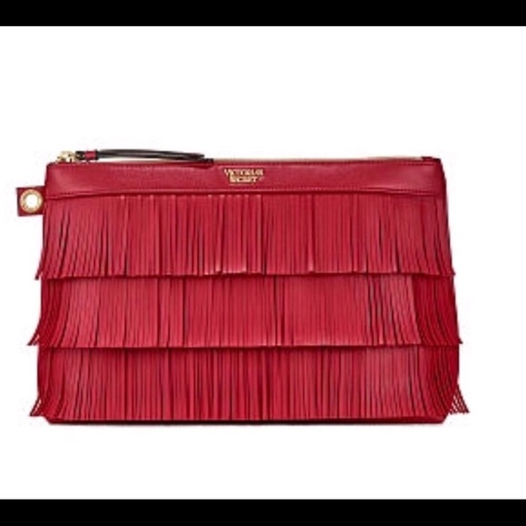 Victoria's Secret Handbags - Victoria’s Secret fringe pouch🌺🌺